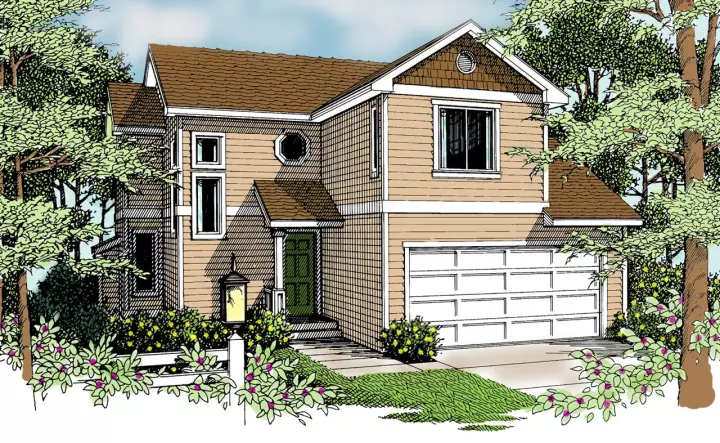Craftsman house plans 1-284 - front exterior, 1,278 sq ft, 3 bed, 2 bath house plans | Monster House Plans