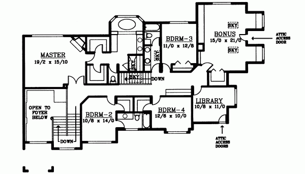 Upper/Second Floor Plan:1-301