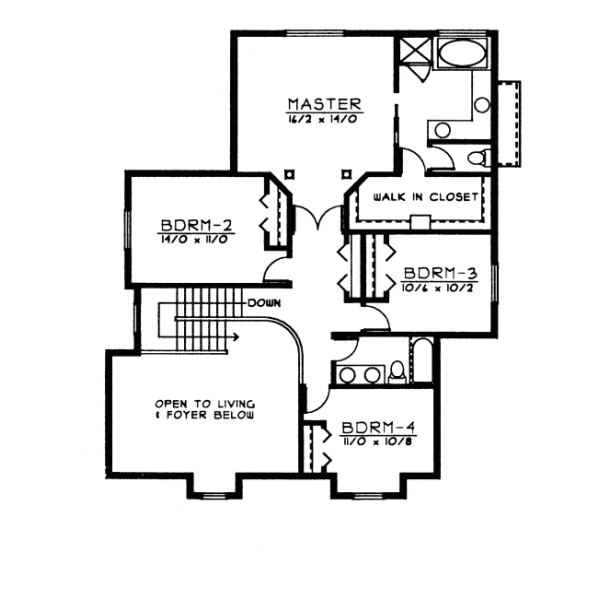 Upper/Second Floor Plan:1-305