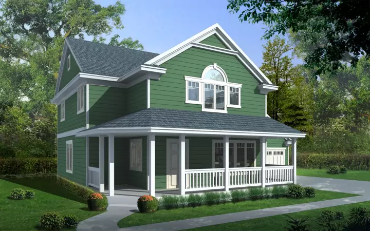 Craftsman house plans 1-333 - front exterior, 1,759 sq ft, 3 bed, 2 bath house plans | Monster House Plans