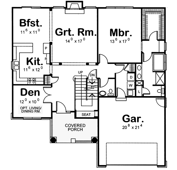 Main Floor Plan: 10-1051