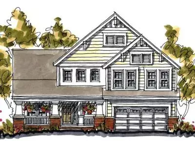 Craftsman house plans 10-1052 - front exterior, 2,552 sq ft, 4 bed, 3 bath house plans | Monster House Plans