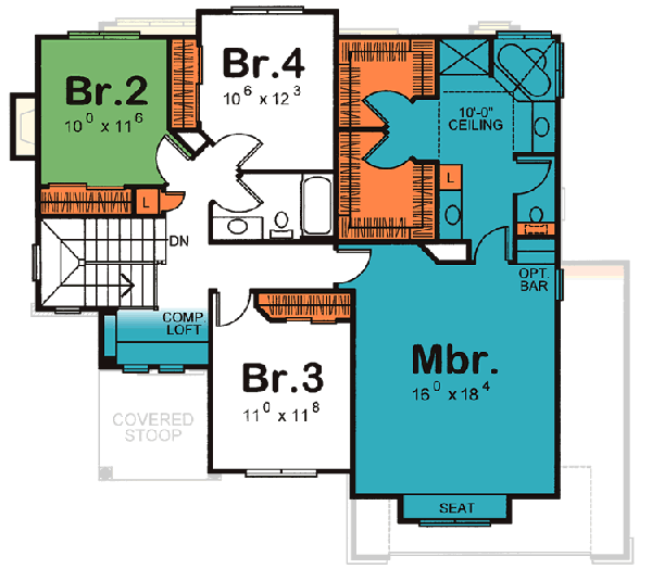 Upper/Second Floor Plan:10-1054