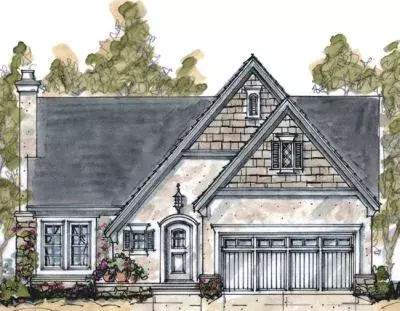 French Country house plans 10-1059 - front exterior, 1,820 sq ft, 4 bed, 3 bath house plans | Monster House Plans