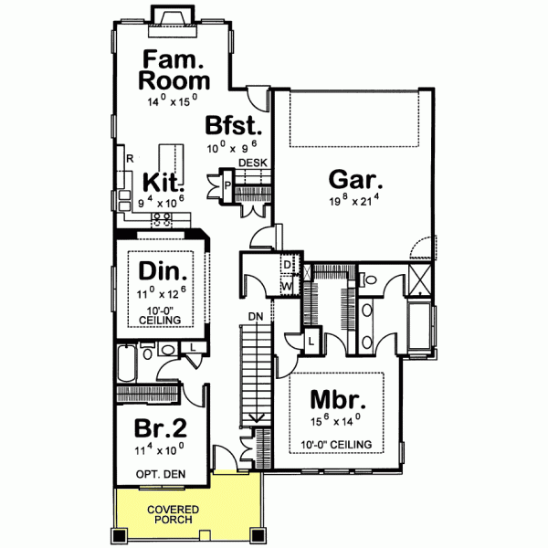 Main Floor Plan: 10-1080