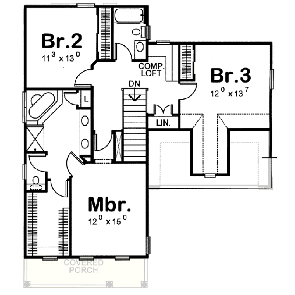 French-country Style Floor Plans 10-1082