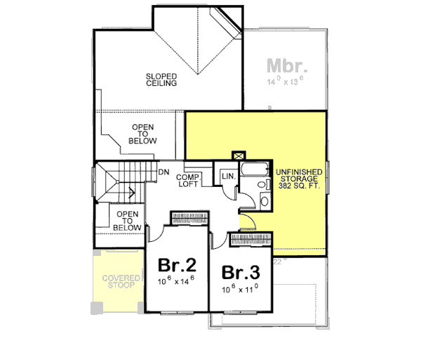 Upper/Second Floor Plan:10-1089