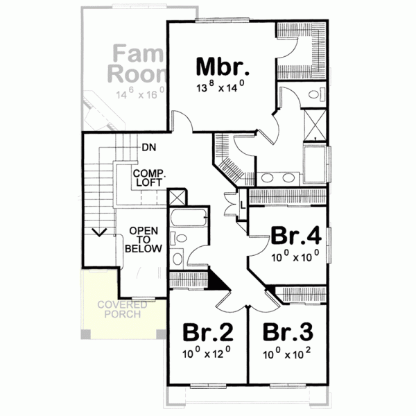 Upper/Second Floor Plan:10-1115