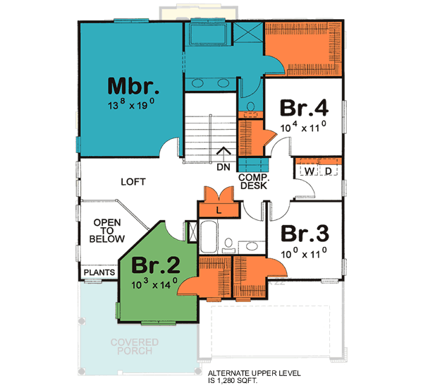 Traditional Style House Plans 10-1122