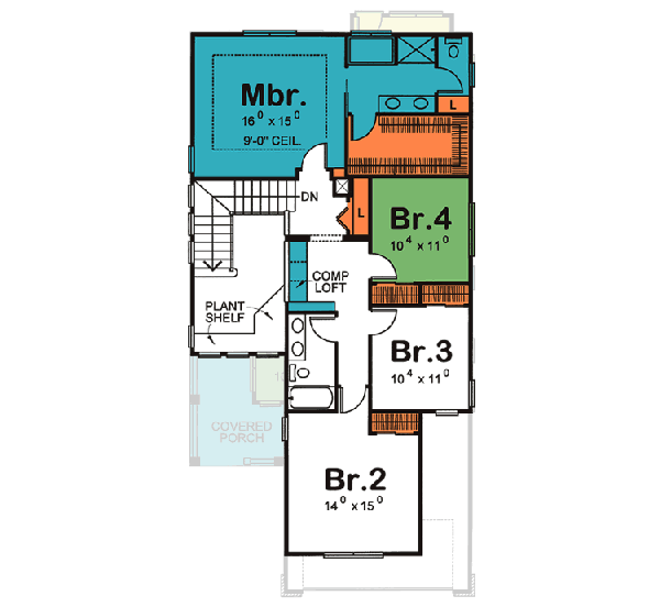 Upper/Second Floor Plan:10-1129