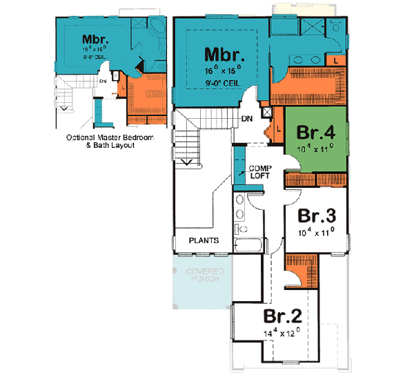 Upper/Second Floor Plan:10-1130