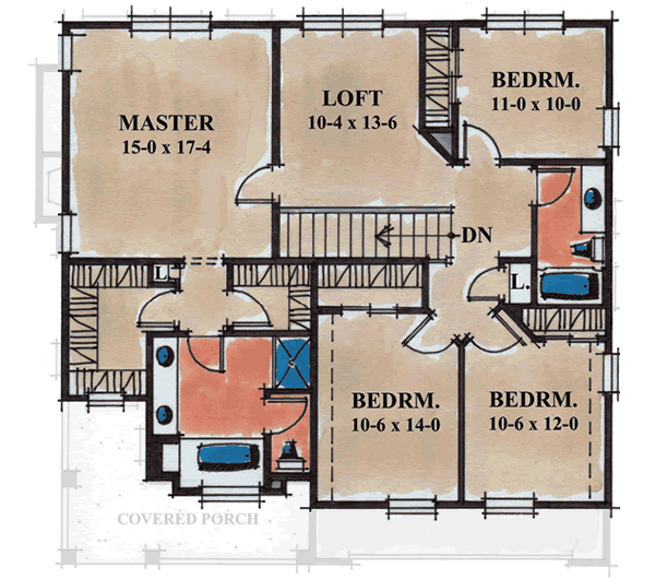 Upper/Second Floor Plan:10-1136