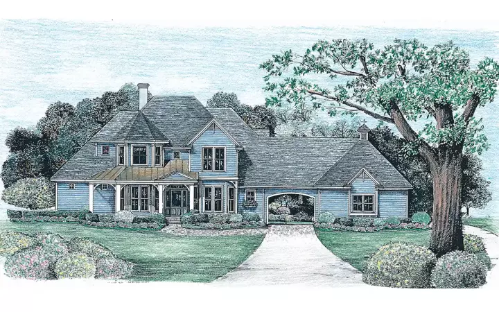 Country house plans 10-1237 - front exterior, 2,576 sq ft, 4 bed, 3 bath house plans | Monster House Plans