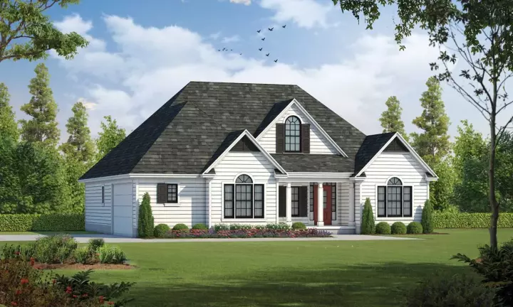 Country house plans 10-1241 - front exterior, 1,819 sq ft, 3 bed, 2 bath house plans | Monster House Plans