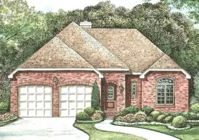 European house plans 10-1255 - front exterior, 1,678 sq ft, 3 bed, 2 bath house plans | Monster House Plans