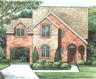 European house plans 10-1258 - front exterior, 1,728 sq ft, 3 bed, 3 bath house plans | Monster House Plans
