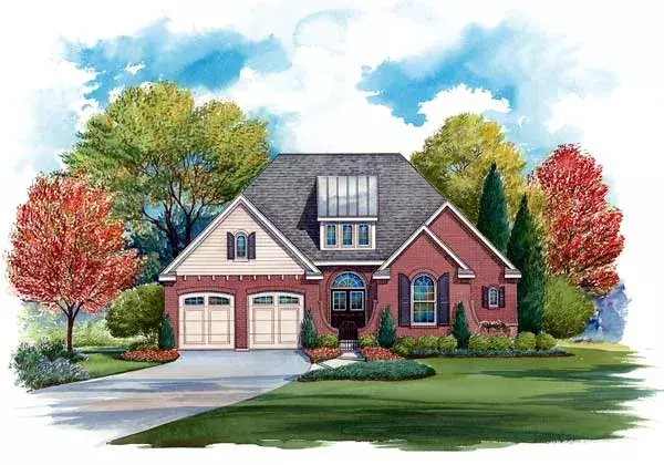 Traditional house plans 10-1286 - front exterior, 2,640 sq ft, 3 bed, 2 bath house plans | Monster House Plans