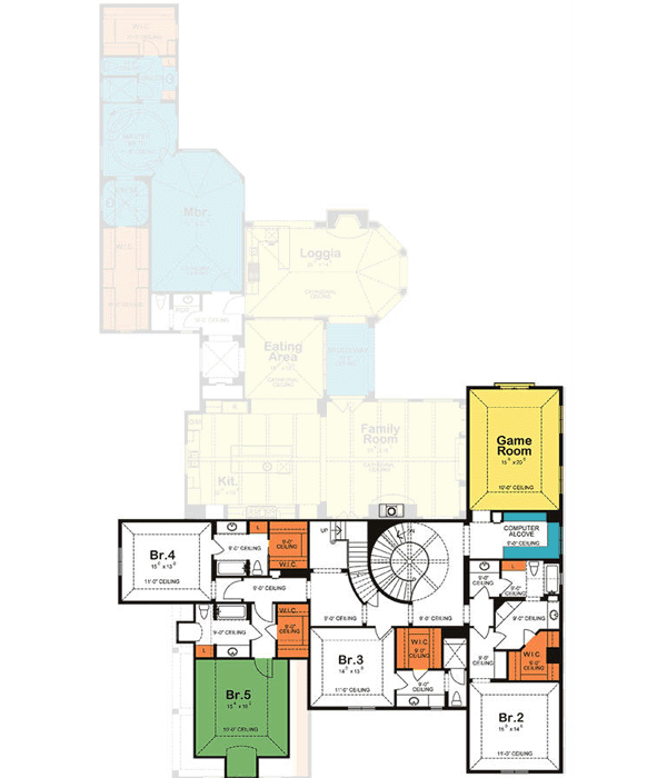 Upper/Second Floor Plan:10-1291