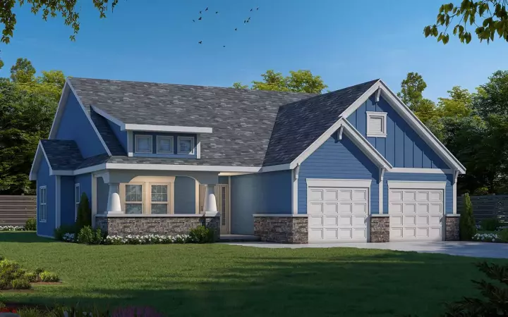Craftsman house plans 10-1341 - front exterior, 1,905 sq ft, 3 bed, 2 bath house plans | Monster House Plans