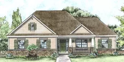 Craftsman house plans 10-1359 - front exterior, 1,850 sq ft, 3 bed, 2 bath house plans | Monster House Plans