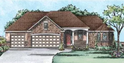 Traditional house plans 10-1364 - front exterior, 2,065 sq ft, 3 bed, 2 bath house plans | Monster House Plans