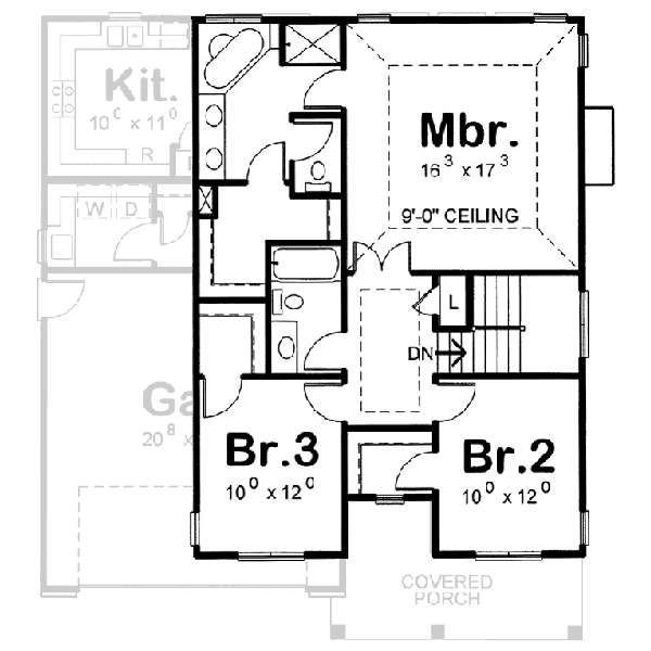 Upper/Second Floor Plan:10-1383
