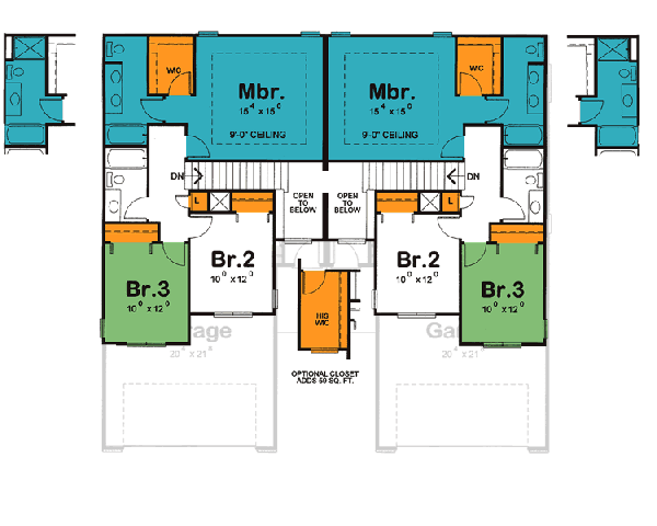 Upper/Second Floor Plan:10-1388