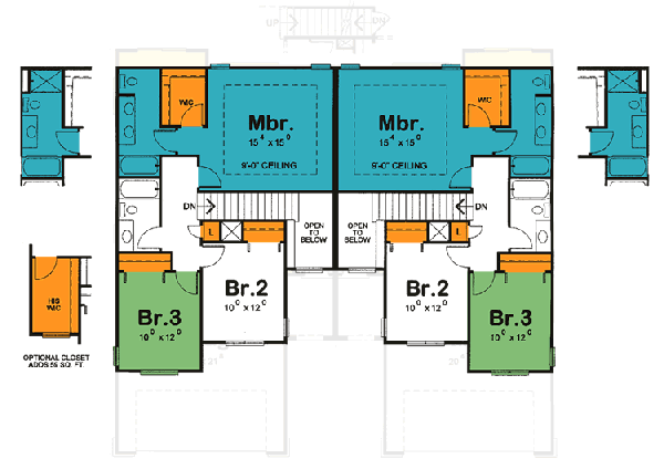 Upper/Second Floor Plan:10-1389