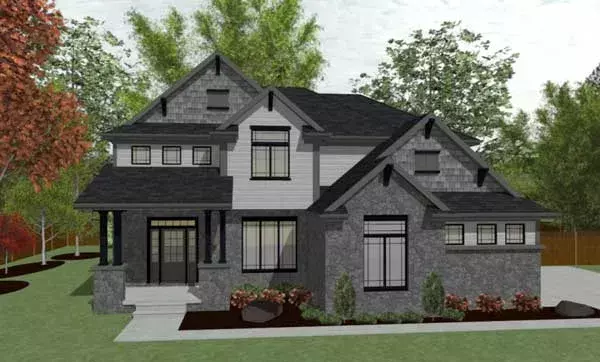 Craftsman house plans 10-1407 - front exterior, 2,255 sq ft, 4 bed, 2 bath house plans | Monster House Plans