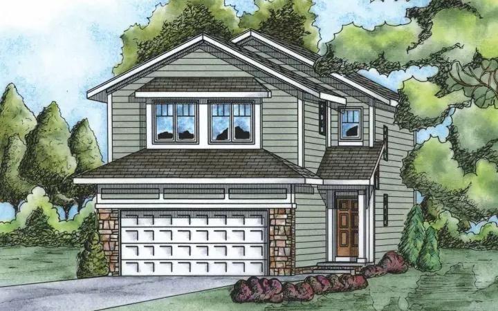 Traditional house plans 10-1415 - front exterior, 1,562 sq ft, 3 bed, 2 bath house plans | Monster House Plans