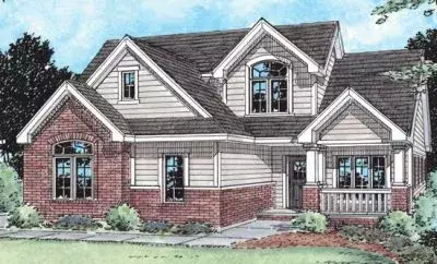 Traditional house plans 10-1445 - front exterior, 2,019 sq ft, 3 bed, 2 bath house plans | Monster House Plans