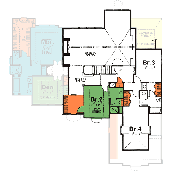 Upper/Second Floor Plan:10-1450