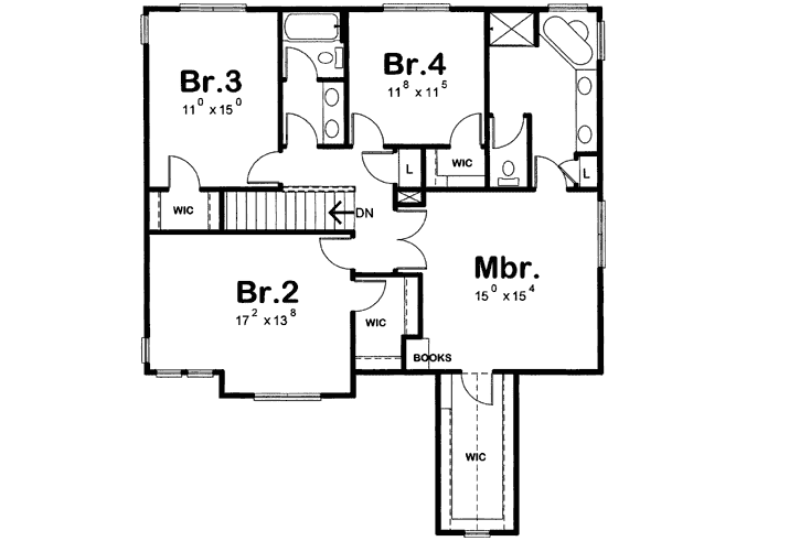 Upper/Second Floor Plan: 10-1472