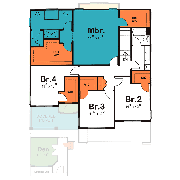 Upper/Second Floor Plan: 10-1480