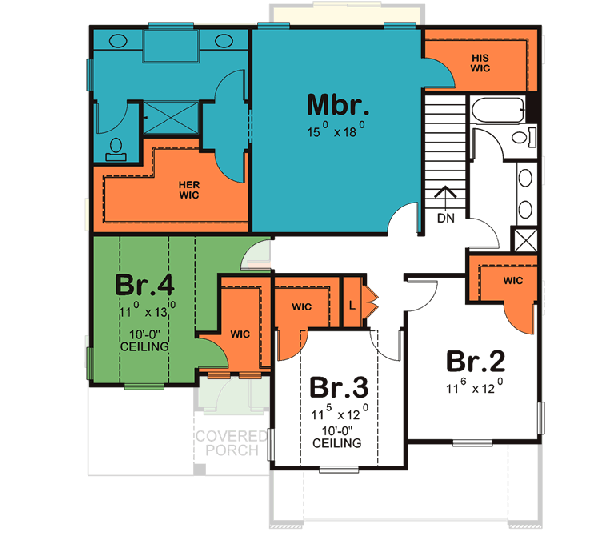 Upper/Second Floor Plan: 10-1481