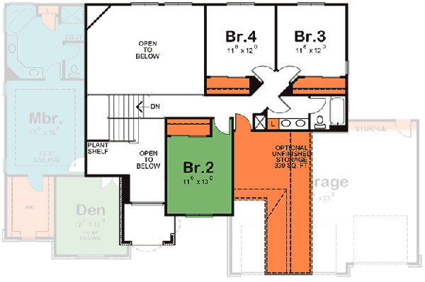 Upper/Second Floor Plan: 10-1485