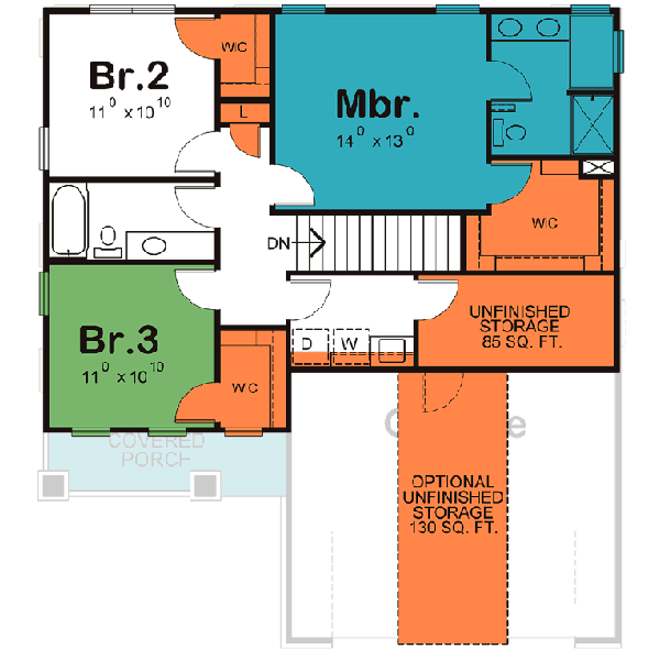 Upper/Second Floor Plan:10-1491