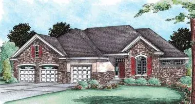 European house plans 10-1493 - front exterior, 2,081 sq ft, 3 bed, 2 bath house plans | Monster House Plans