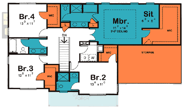 Upper/Second Floor Plan:10-1509