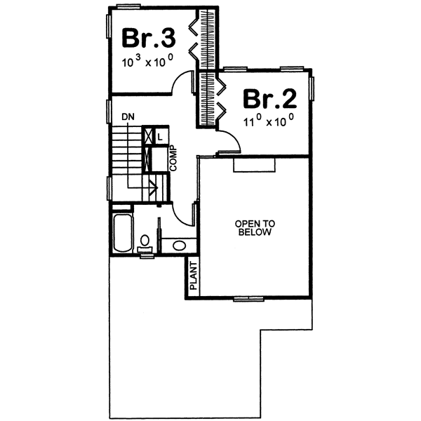 Upper/Second Floor Plan:10-1556