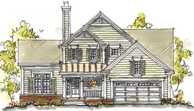 Country house plans 10-1579 - front exterior, 2,059 sq ft, 4 bed, 2 bath house plans | Monster House Plans