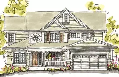 Traditional house plans 10-1581 - front exterior, 2,638 sq ft, 4 bed, 2 bath house plans | Monster House Plans