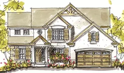 European house plans 10-1582 - front exterior, 2,608 sq ft, 3 bed, 2 bath house plans | Monster House Plans