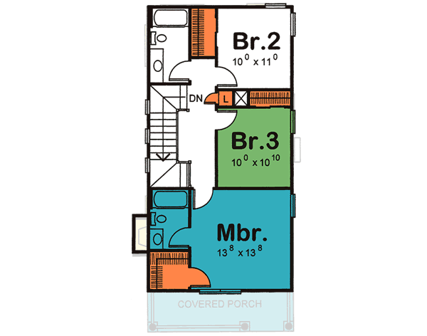 Upper/Second Floor Plan:10-1586
