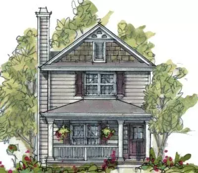Country house plans 10-1595 - front exterior, 1,649 sq ft, 3 bed, 2 bath house plans | Monster House Plans