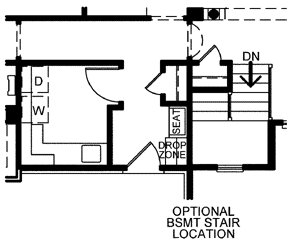 Bungalow Style Home Design Plan: 10-1613