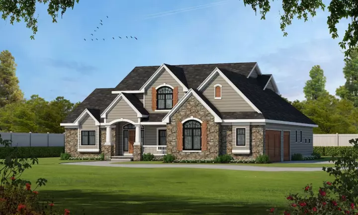 Traditional house plans 10-1618 - front exterior, 3,247 sq ft, 4 bed, 4 bath house plans | Monster House Plans