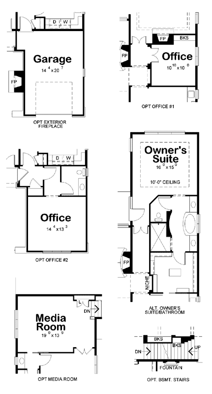 French-country Style House Plans 10-1638