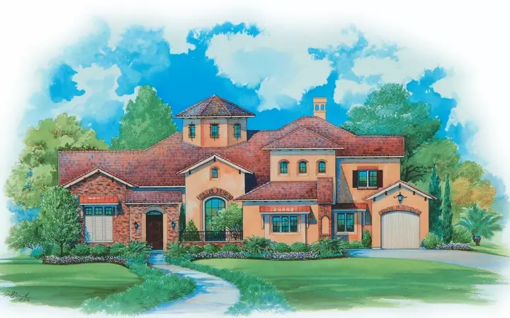 Mediterranean house plans 10-1655 - front exterior, 4,719 sq ft, 4 bed, 3 bath house plans | Monster House Plans