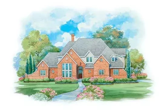 European house plans 10-1657 - front exterior, 3,067 sq ft, 4 bed, 3 bath house plans | Monster House Plans